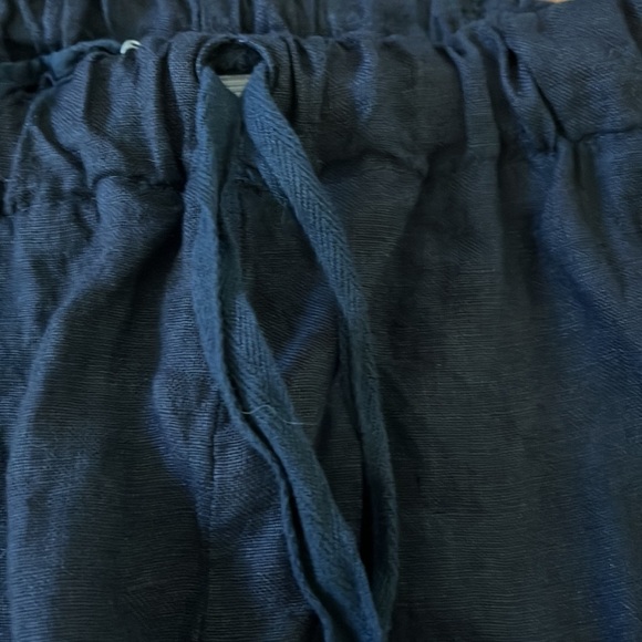 Vic bee Linen Navy Pant Size M - Picture 13 of 14